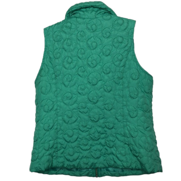 Christopher & BANKS - Seafoam Green Quilted Full Zip Front Vest - Size Medium - Picture 3 of 7